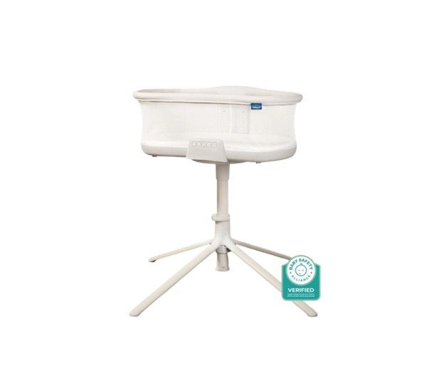 HALO BassiNest Soothing Swivel Sleeper 3.0 Over-Bed Baby Bassinet 360 Rotation Sounds & Vibrations