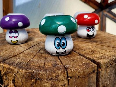 Tealight ┌( ಠ‿ಠ )┘mushroom indoor outdoor :D