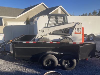 Skidsters, Dump Trailer And Flatbed Trailer For Re