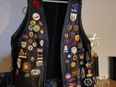 One of a kind " A Taste of Leather" vest from between 1967 and 1971