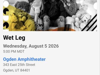 Wet Leg Concert Tickets - Ogden Amphitheater - Aug 5, 2026