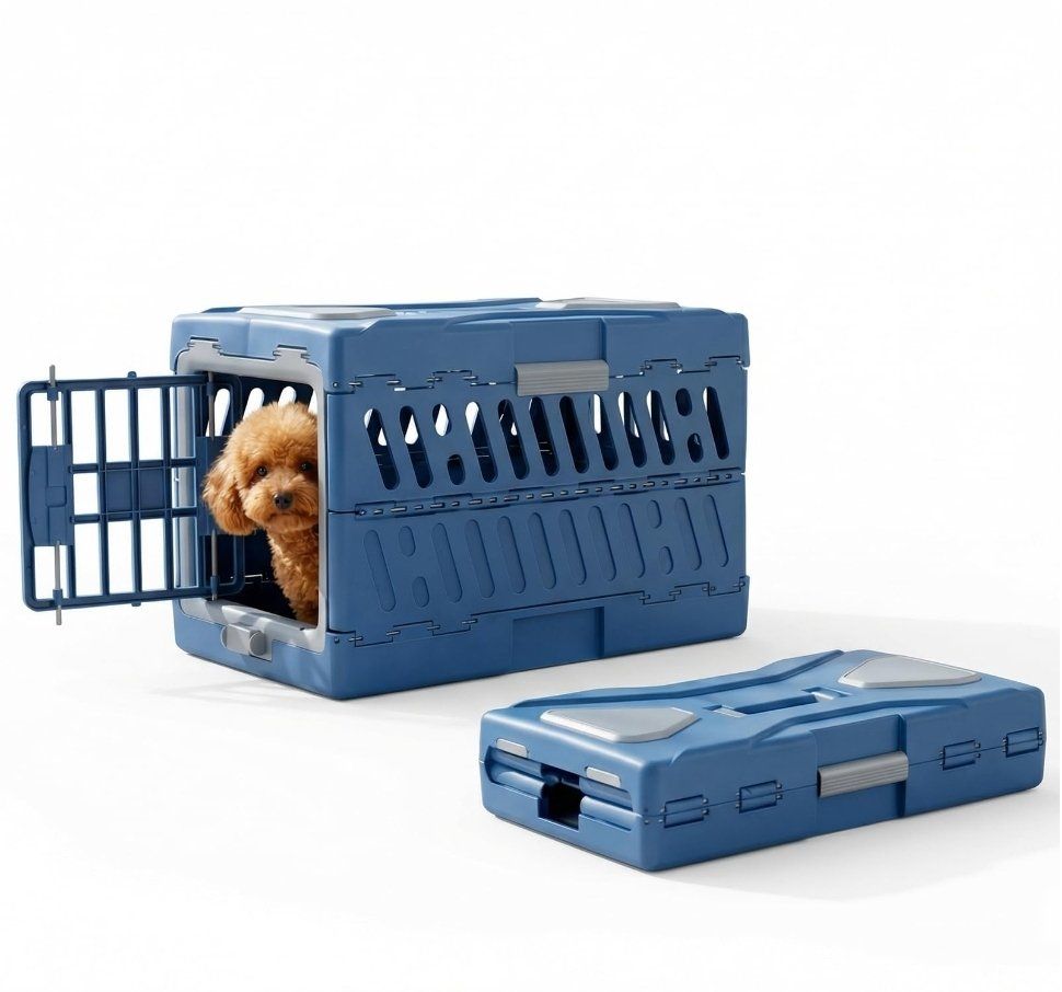 Collapsible Dog Crate for Medium/Small Dogs, 22.05 Inches Long
