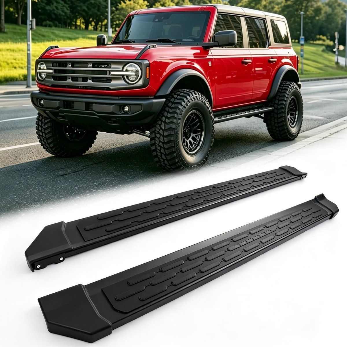2021-2026 4-Door Ford Bronco Running Boards/Side Steps
