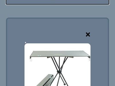 Keystone Outdoor Gear TakTable Portable Aluminum Camping Table