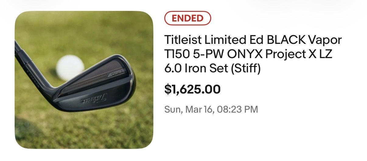 2025 titleist t-150s - limited edition black