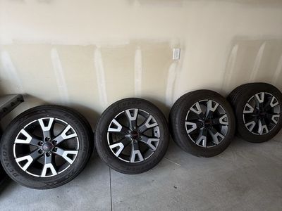 Set of 4 Toyota TRD 20" Wheels with Dunlop Grandtrek PT5A 265/55R20 Tires