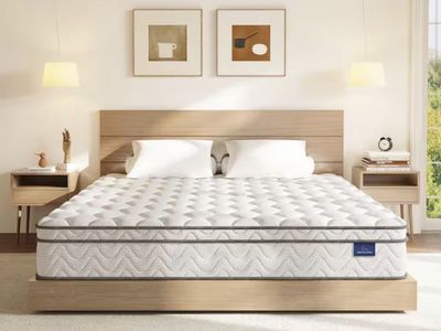 King Size 12in Gel Memory Foam Mattress - Euro Top, Medium Firm, Hypoallergenic