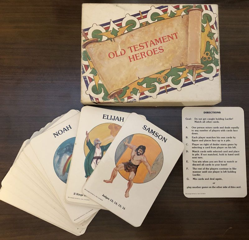 Vintage Old Testament Heroes Matching Old Maid Game