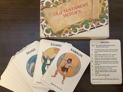 Vintage Old Testament Heroes Matching Old Maid Game