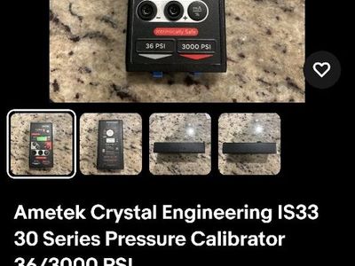 Ametek Crystal Engineering IS33 30 Series Pressure Calibrator 36/3000 PSI