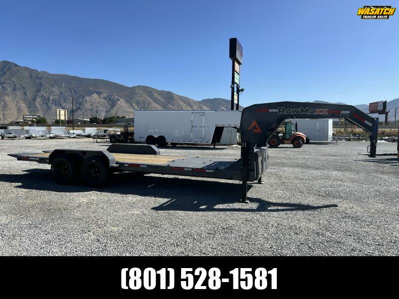 RawMaxx 7x22 G7X I-Beam Gravity Tilt Equipment Trailer