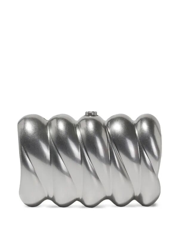 The SIMKHAI Reya Clutch in Silver
