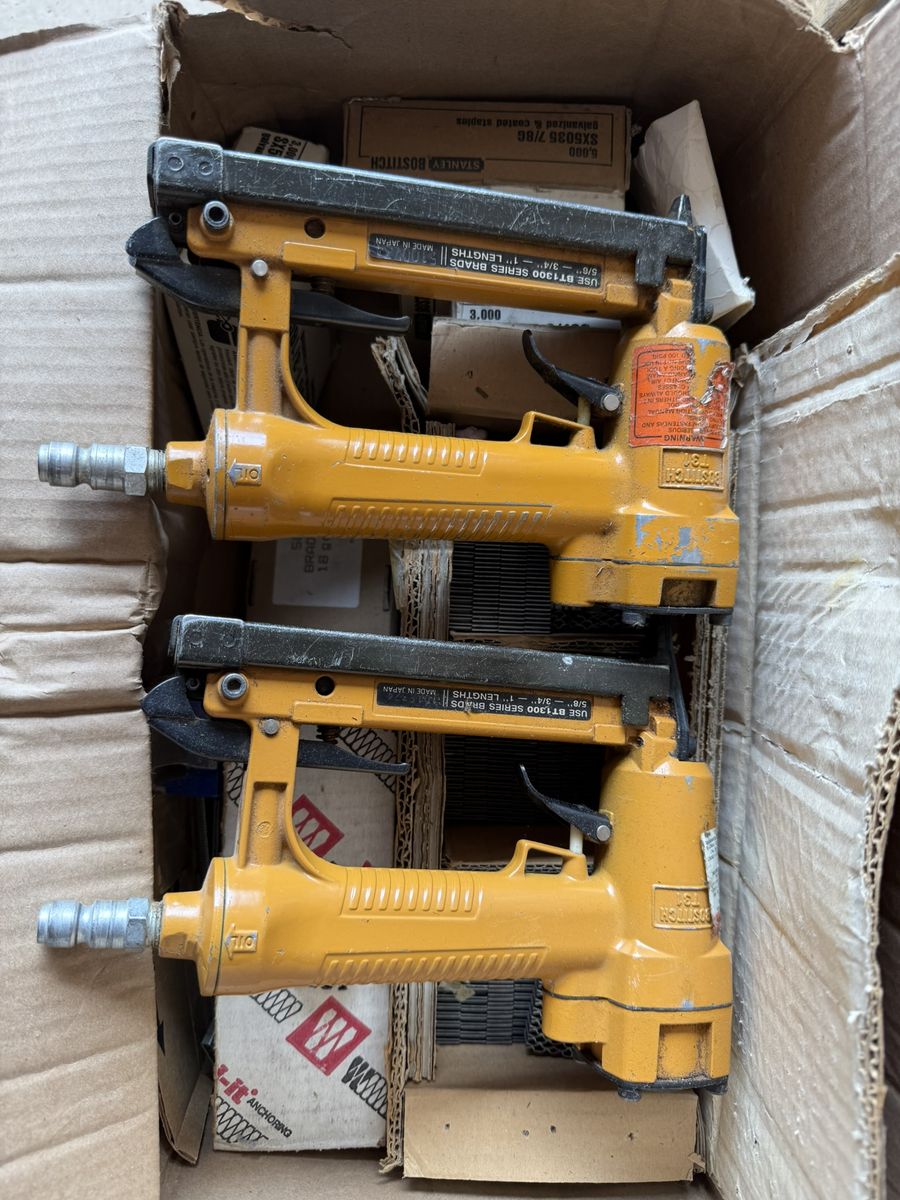 Bostitch BT1200 & BT1300 Brad Nailers - 18 Gauge Air-Powered Pneumatic Nail Guns, 2-Pack
