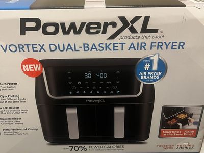 PowerXL Vortex Dual Basket 7 in 1 Air Fryer (10 qt)