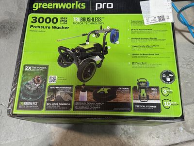 Greenworks Pro 3000 PSI 2.0 GPM Pressure Washer