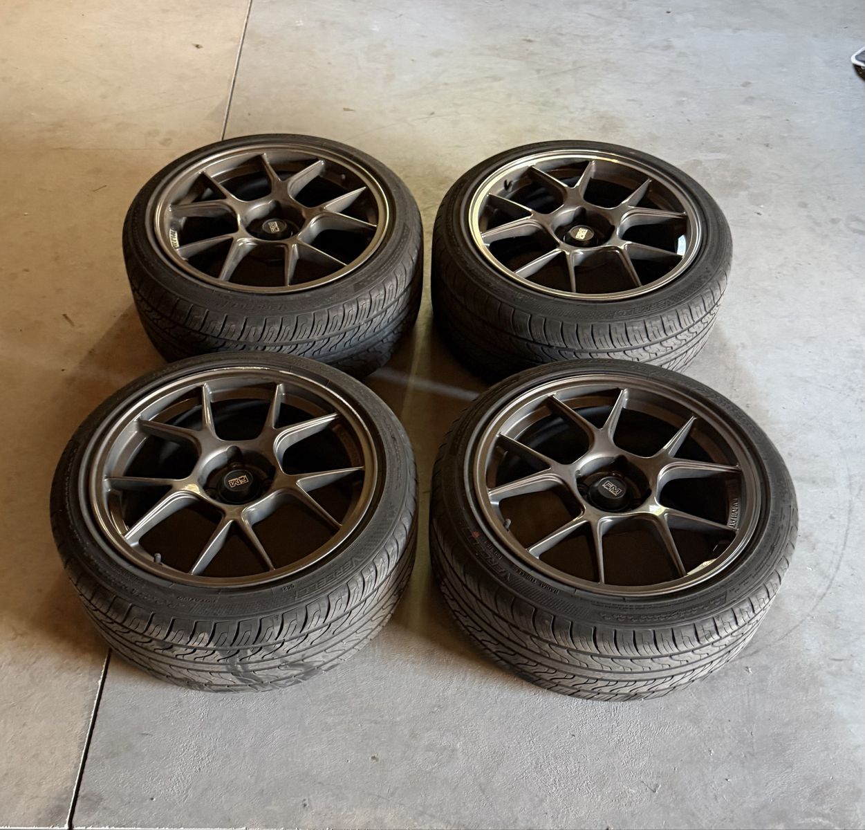 Flyin’ Miata Kogeki 17x9 Wheels 4x100 + 235/40R17 Tires