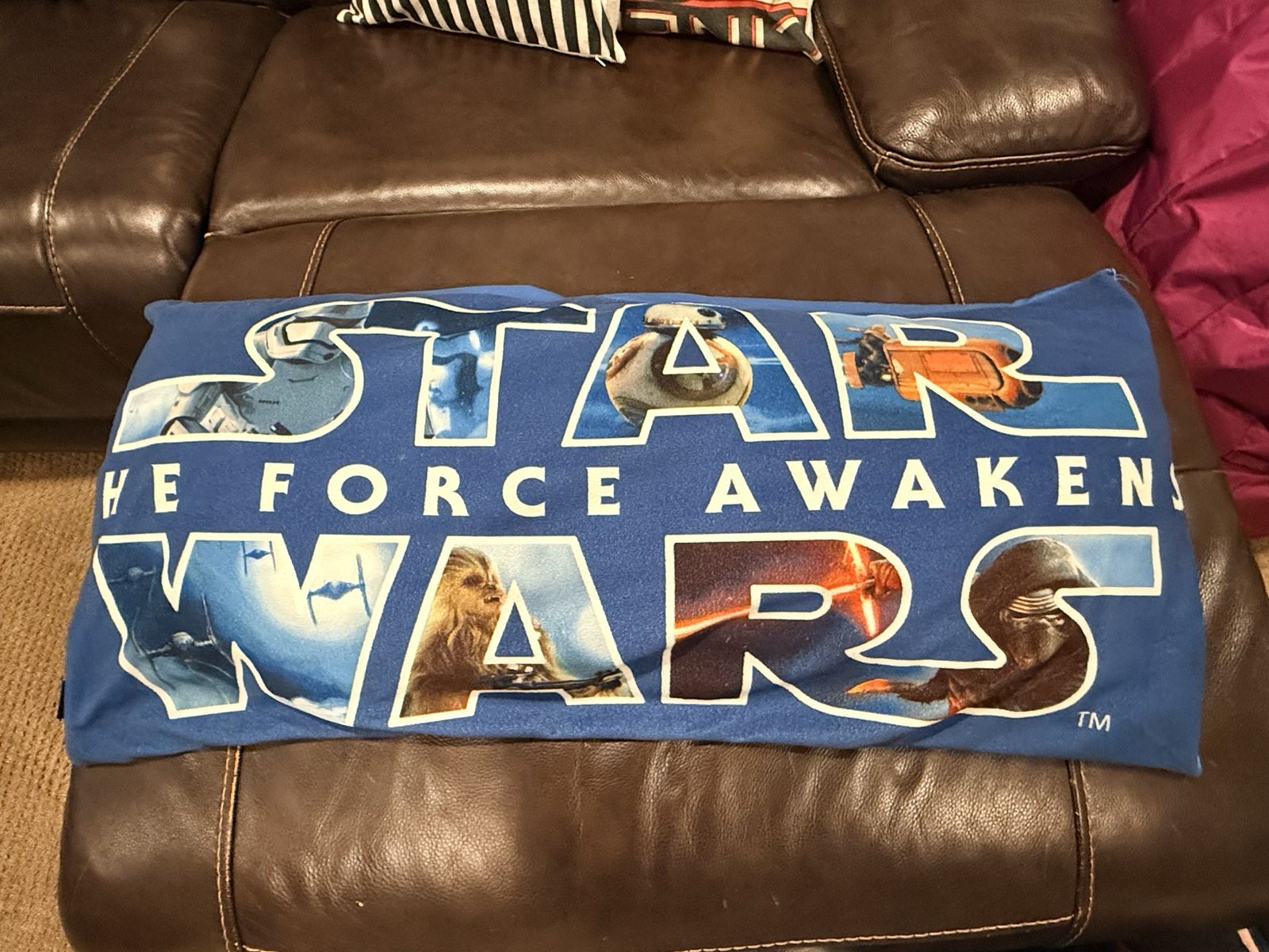 Star Wars The Force Awakens Blue Decorative Body Pillow