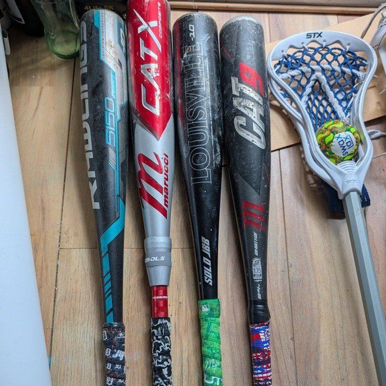 various baseball bats