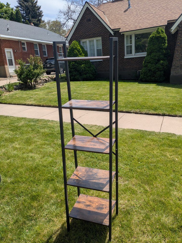 Brown & Black Storage Shelf