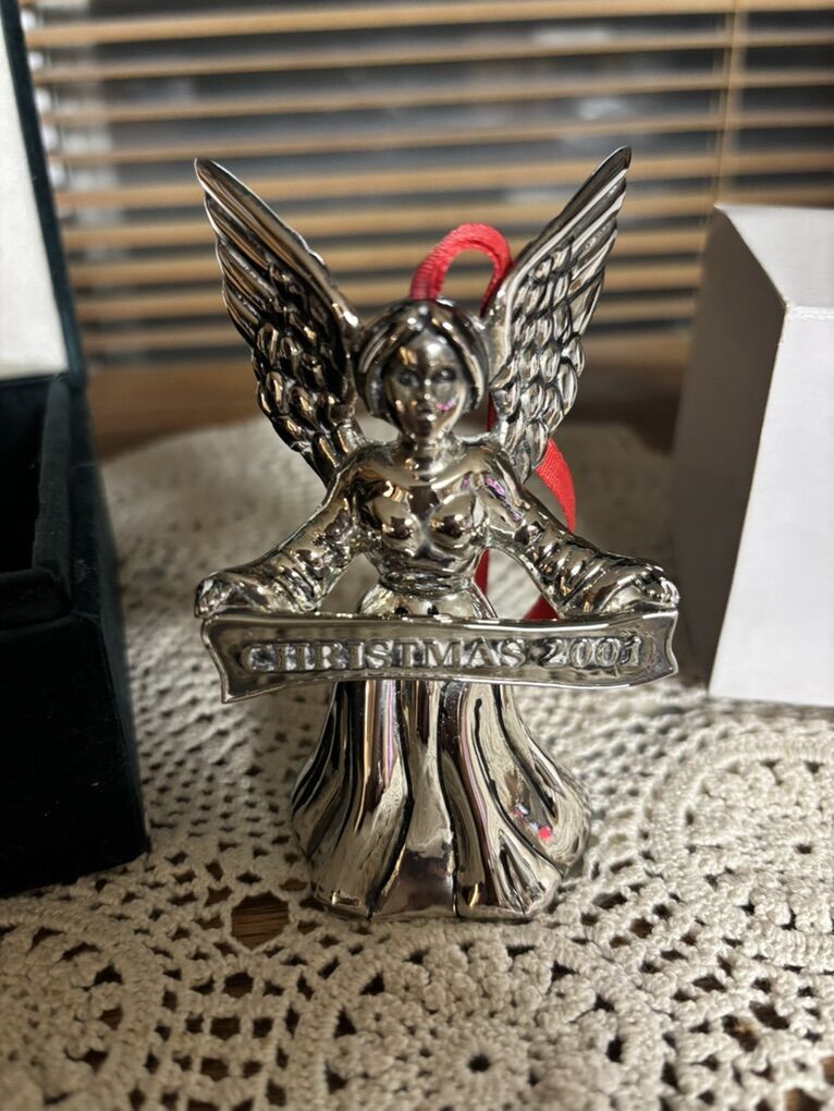 Silver Treasures By godinger Angel Bell Christmas