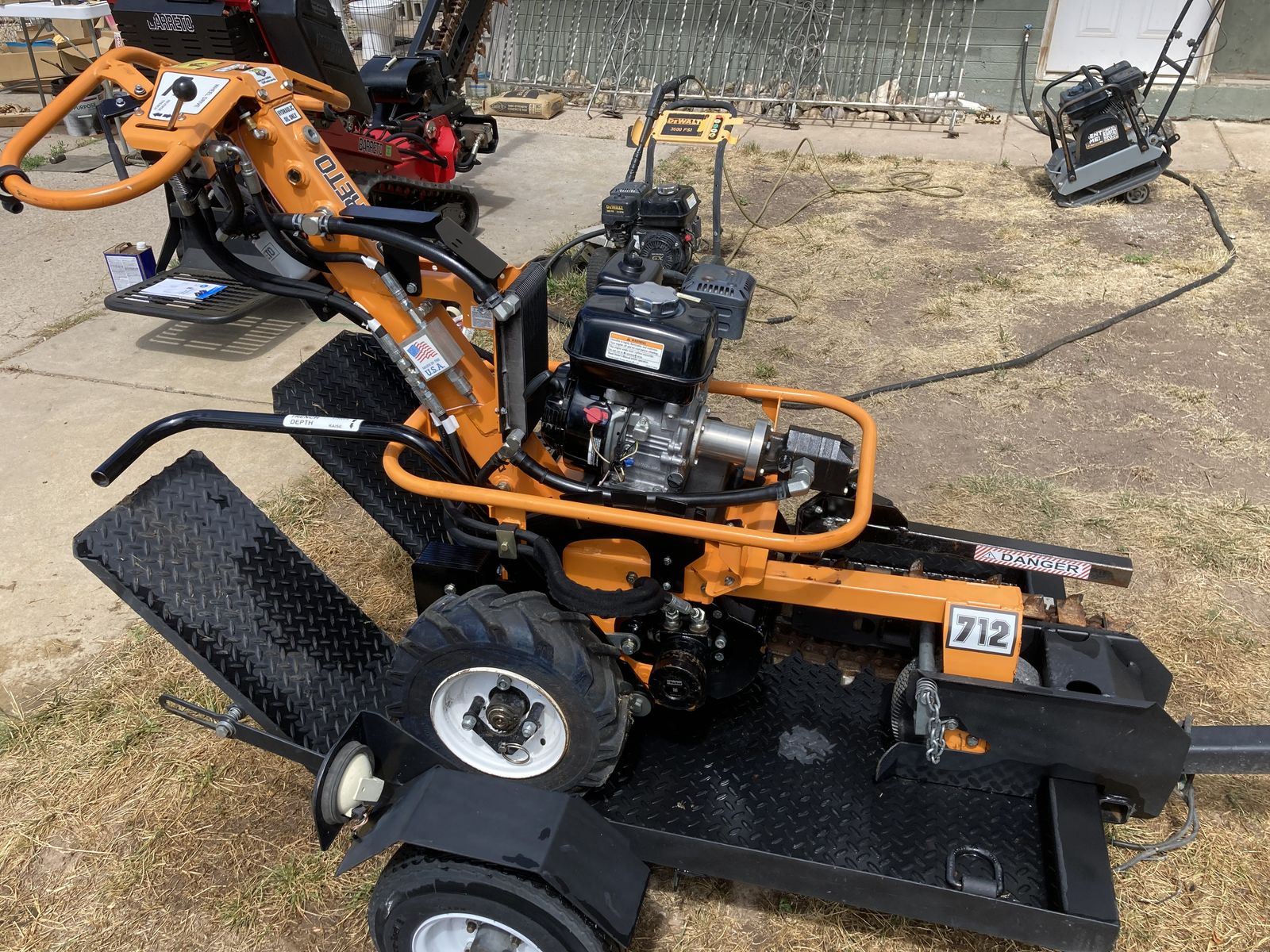 Barreto 712mth Micro Hydraulic Trencher with Trailer