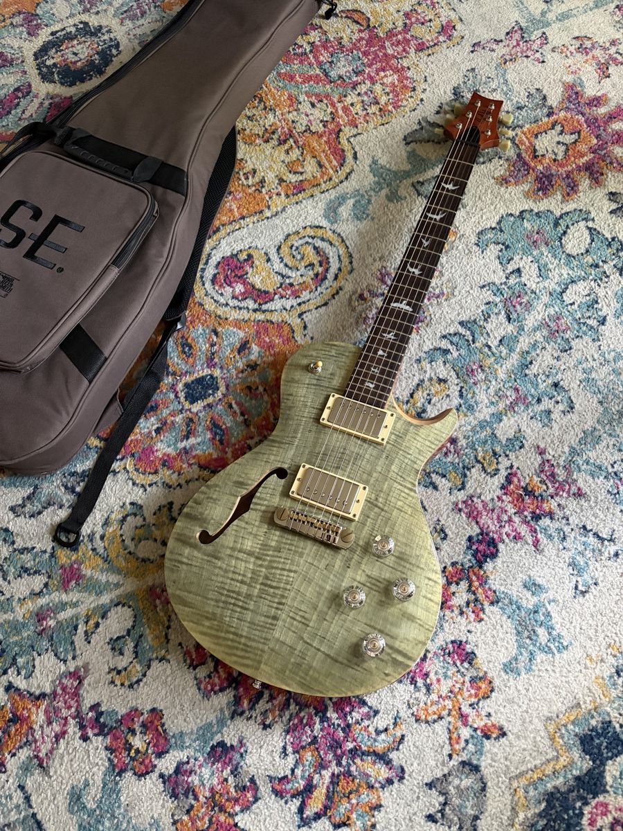 PRS Seymour Duncan Seth Lovers trampas green semi hollow Singlecut Paul Reed smith