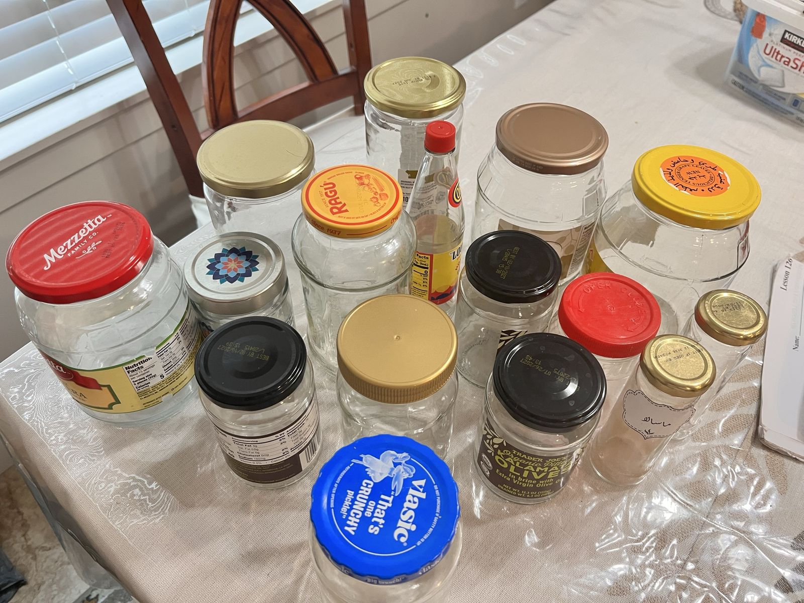 Glass Jars, kitchen ware, food packaging container