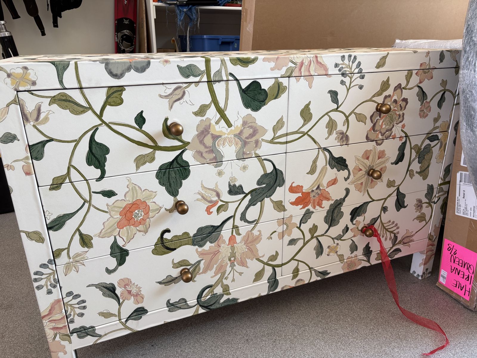 Brand New Anthropologie Hale Canvas 6 Drawer dresser