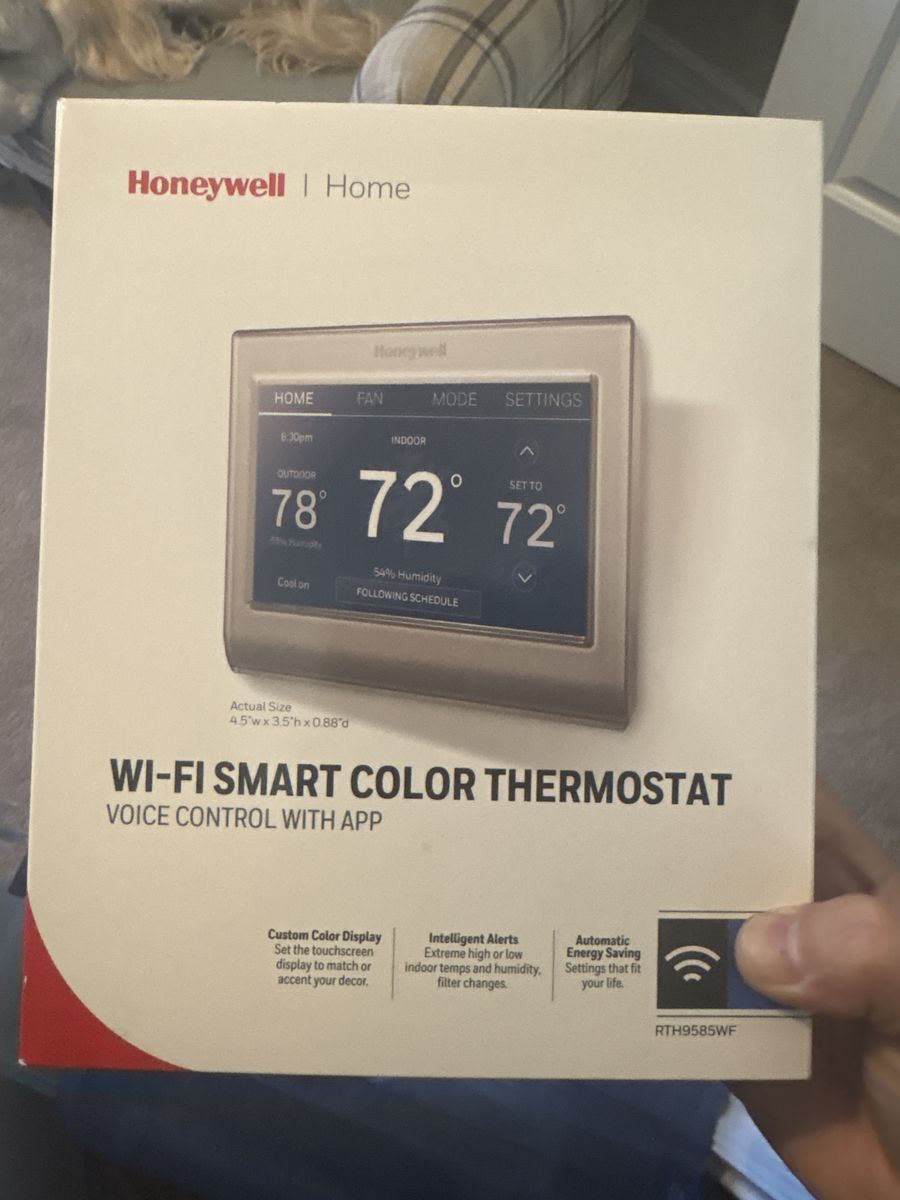 Wi-Fi smart color thermostat