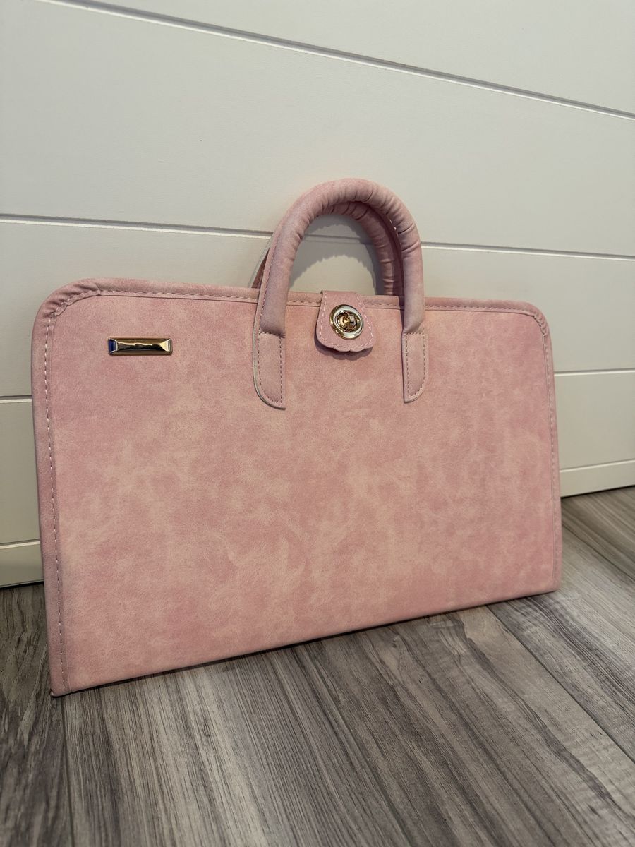 PU Laptop Sleeve Pink with Handle Protective Case Laptop Bag