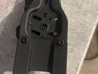 Black Kydex OWB Holster with Paddle Mount