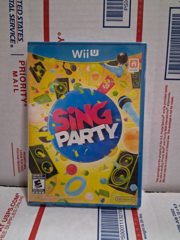 Sing Party (Nintendo Wii U, 2012) NIB Factory Sealed