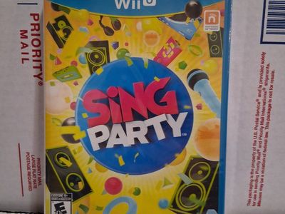 Sing Party (Nintendo Wii U, 2012) NIB Factory Sealed
