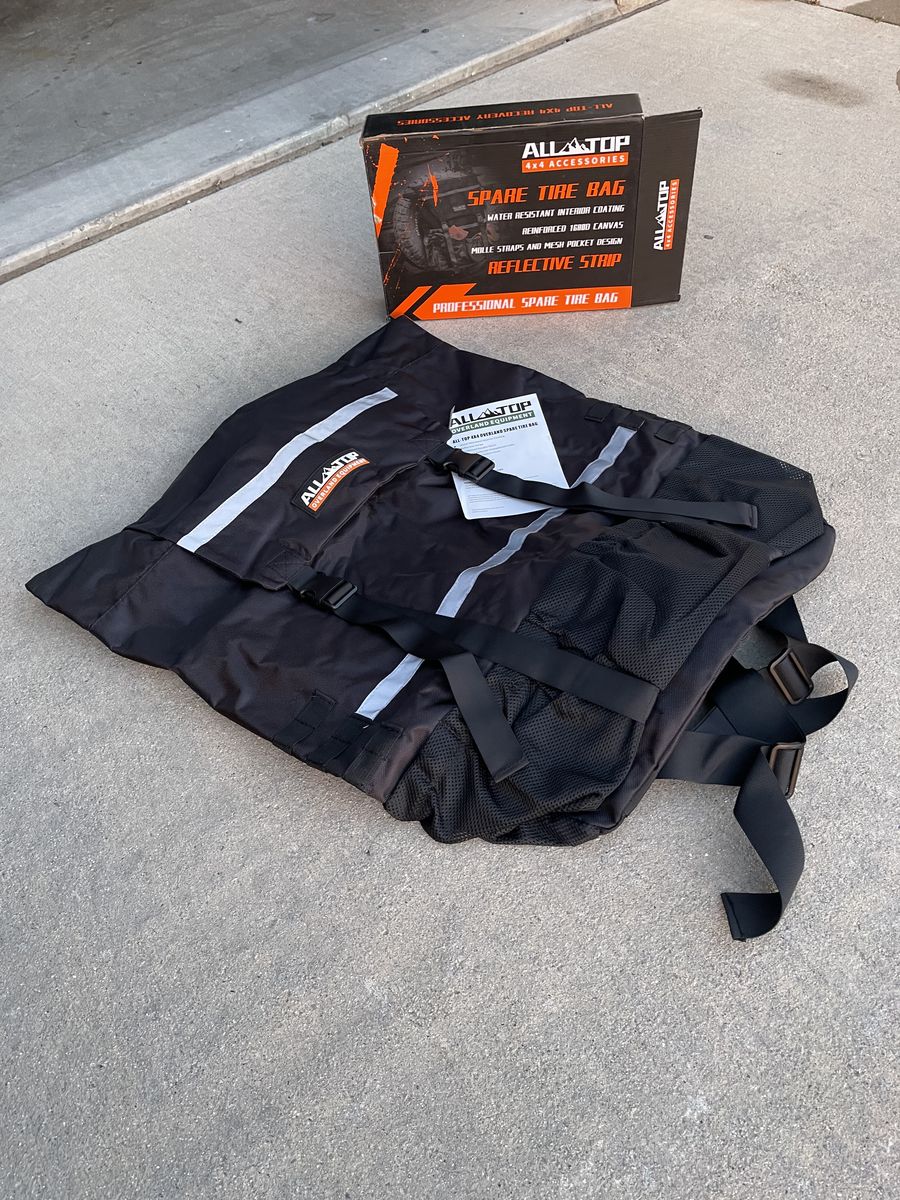 All-top Overland 4x4 Spare Tire Storage Bag - Tool & Gear Organizer