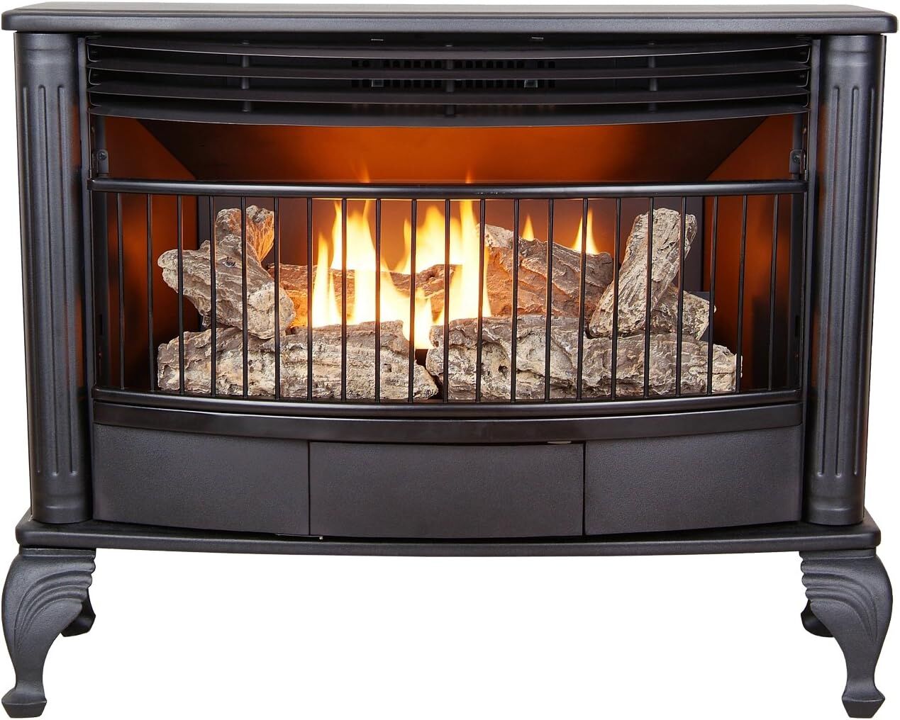 Vent Free Dual Fuel Stove, Freestanding Fireplace Heater Natural Gas or Liquid Propane (Read Desc.) (CFD)