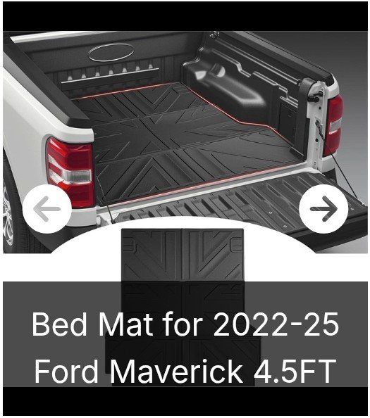 TPE Truck Bed Mat for 2022-2025 Ford Maverick 4.5FT Bed - Anti-Scratch, Non-Slip, Thickened Material (NEW)