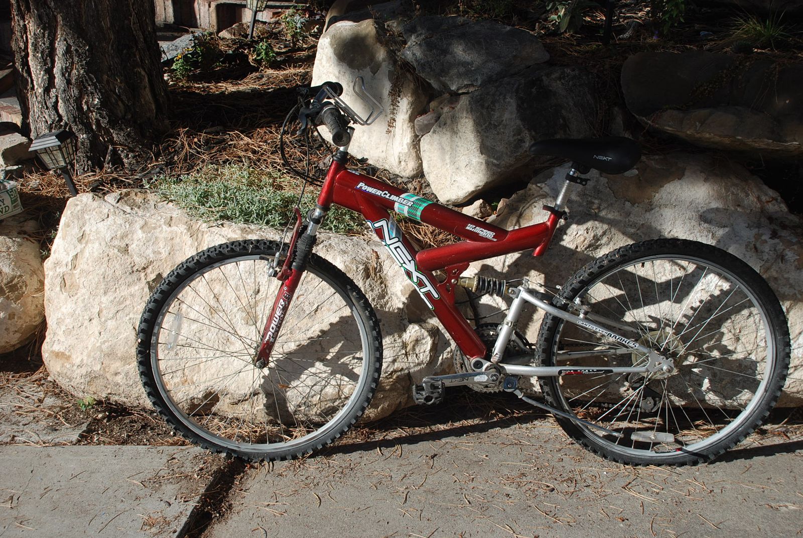 mountain bikes