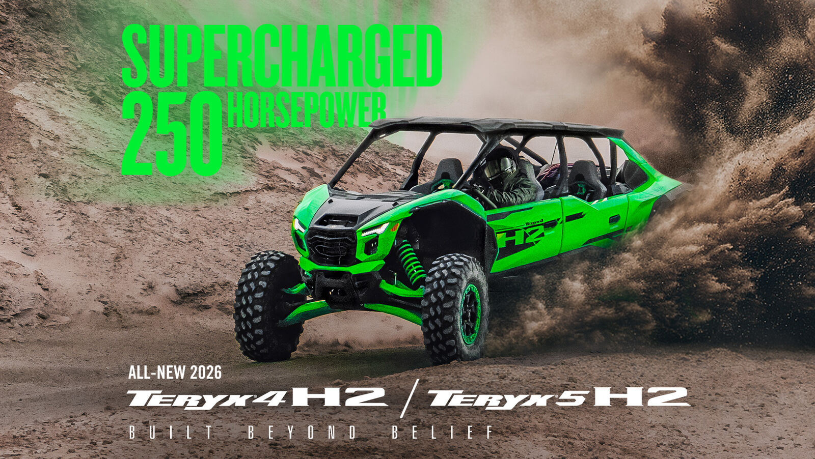 New 2026 Kawasaki Teryx 5 H2 Deluxe VIN JKARTCG12TB500730 $40,895.00 on this unit only.