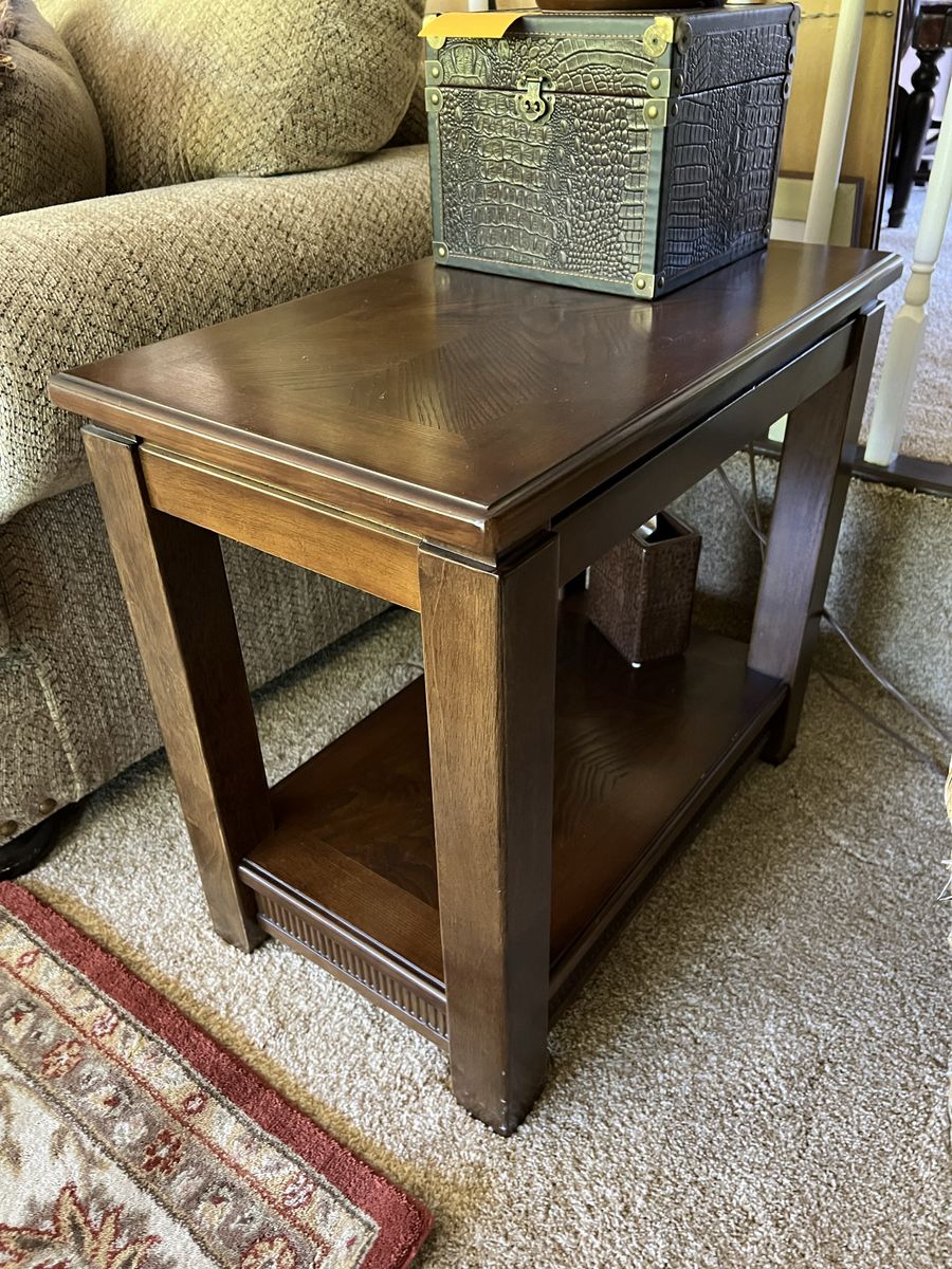 Dark Wood End Table