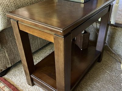Dark Wood End Table