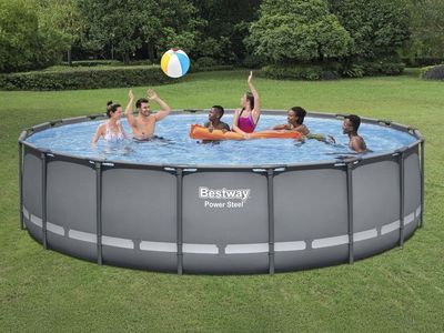 $74 LESS THAN SAM’S CLUB‘S SALE PRICE! BRAND NEW IN BOX Bestway 18’ Round X 48” Tall Complete Swimming Pool Set