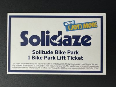 Solitude Bike Park Lift Ticket- Any Day
