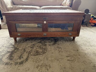 Unique Vintage Egg Incubator Coffee Table