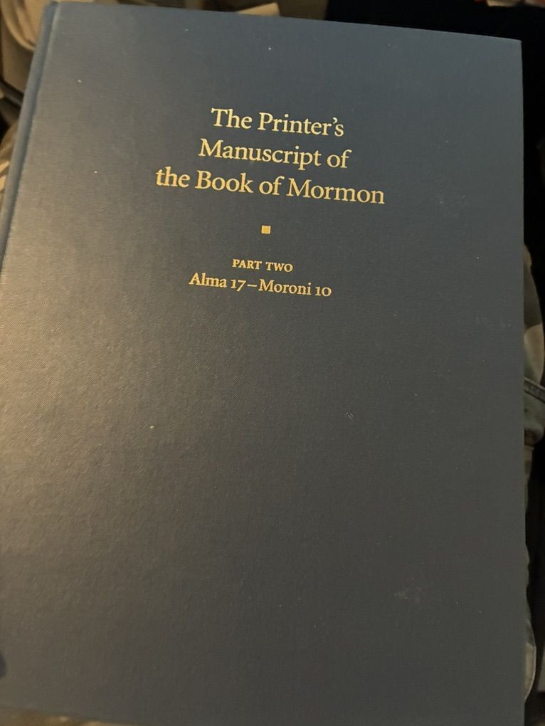 The Printer's Manuscript Of The Book Of Mormon, 2