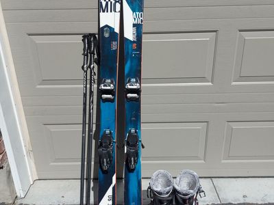 Atomic Vantage 90 Skis + Boots + Poles – Complete Setup