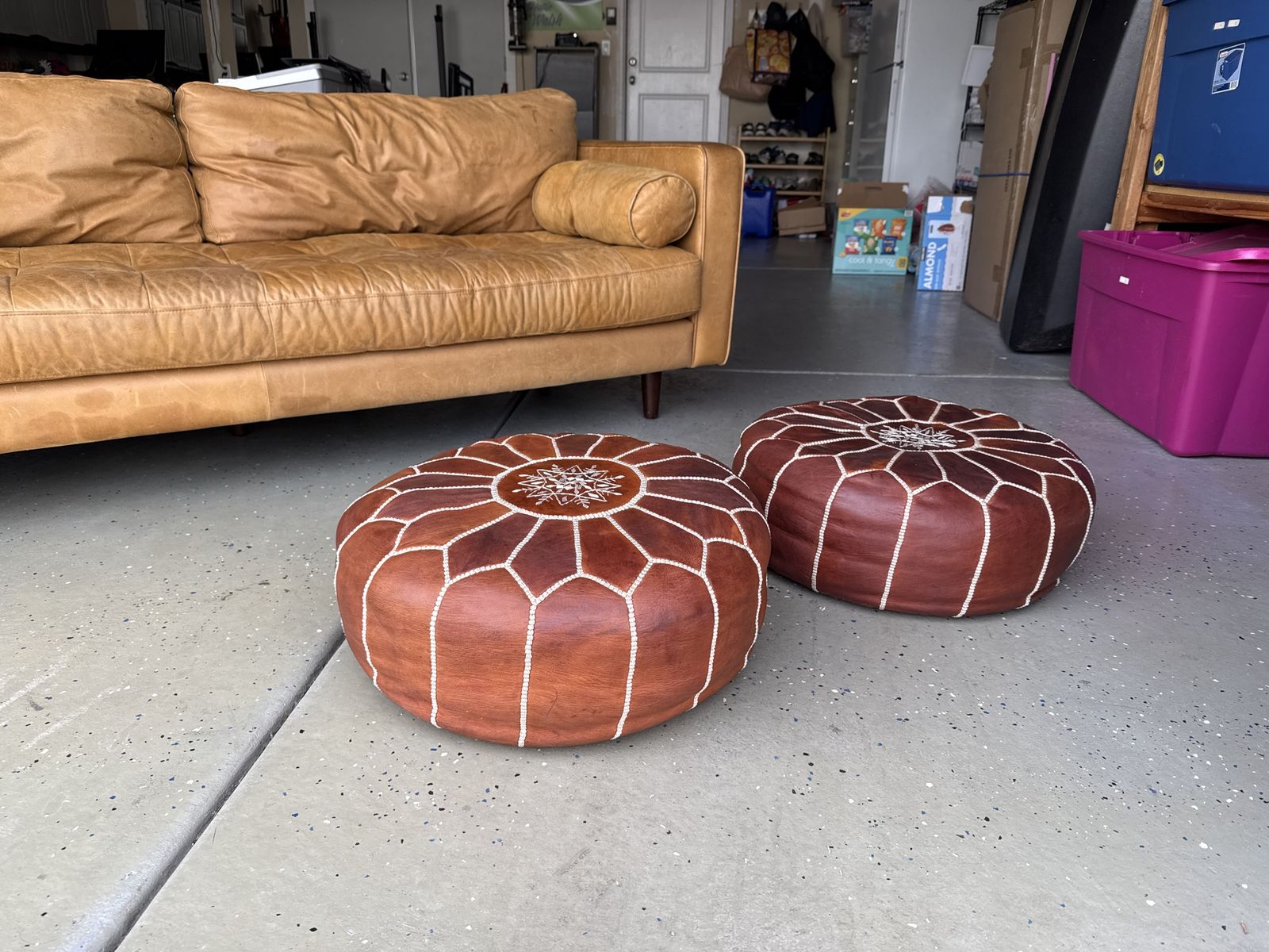 Pouf Ottomans (set of 2)
