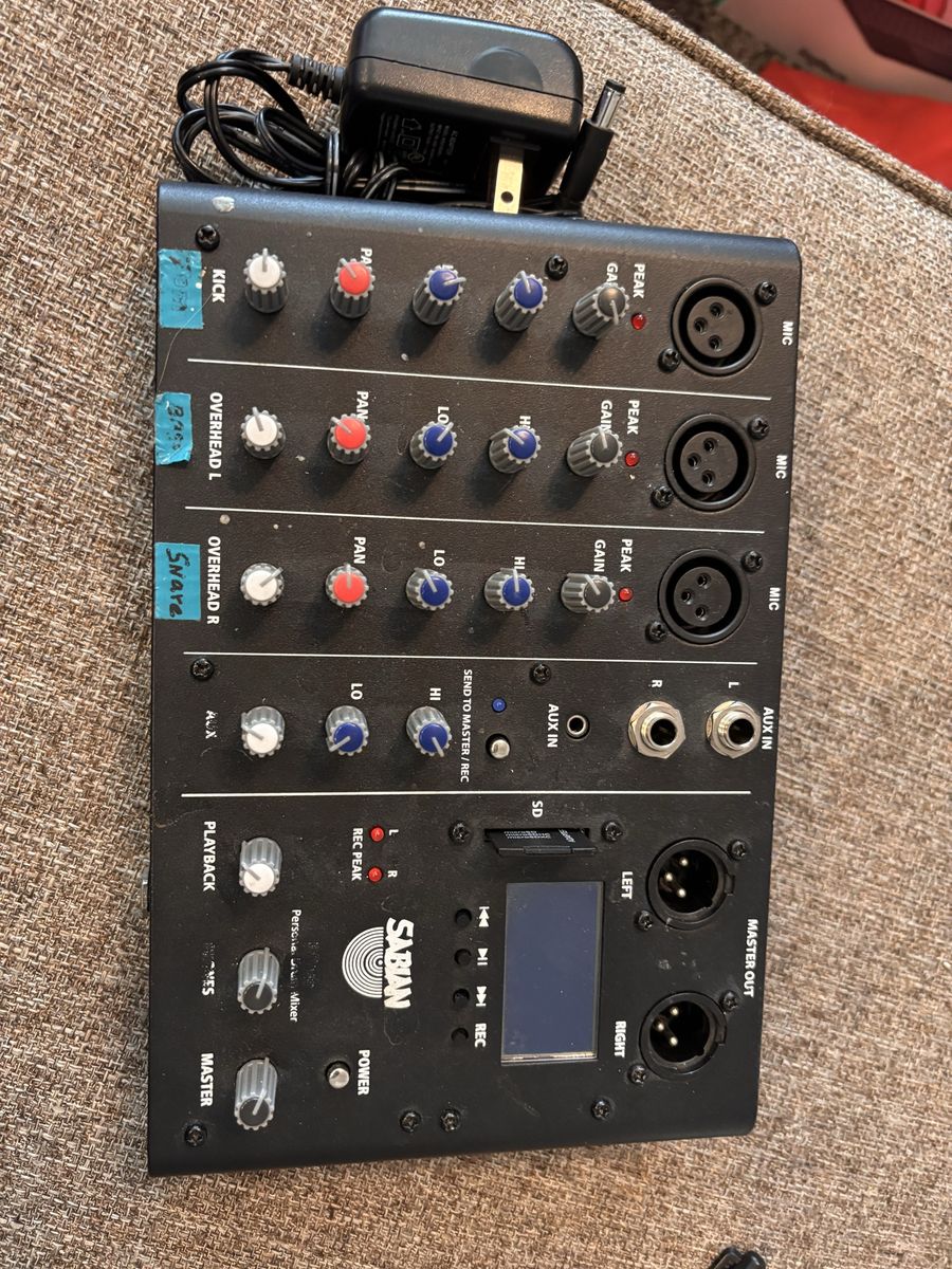 Sabian Sk-1 Mixer Board With Power Cord!