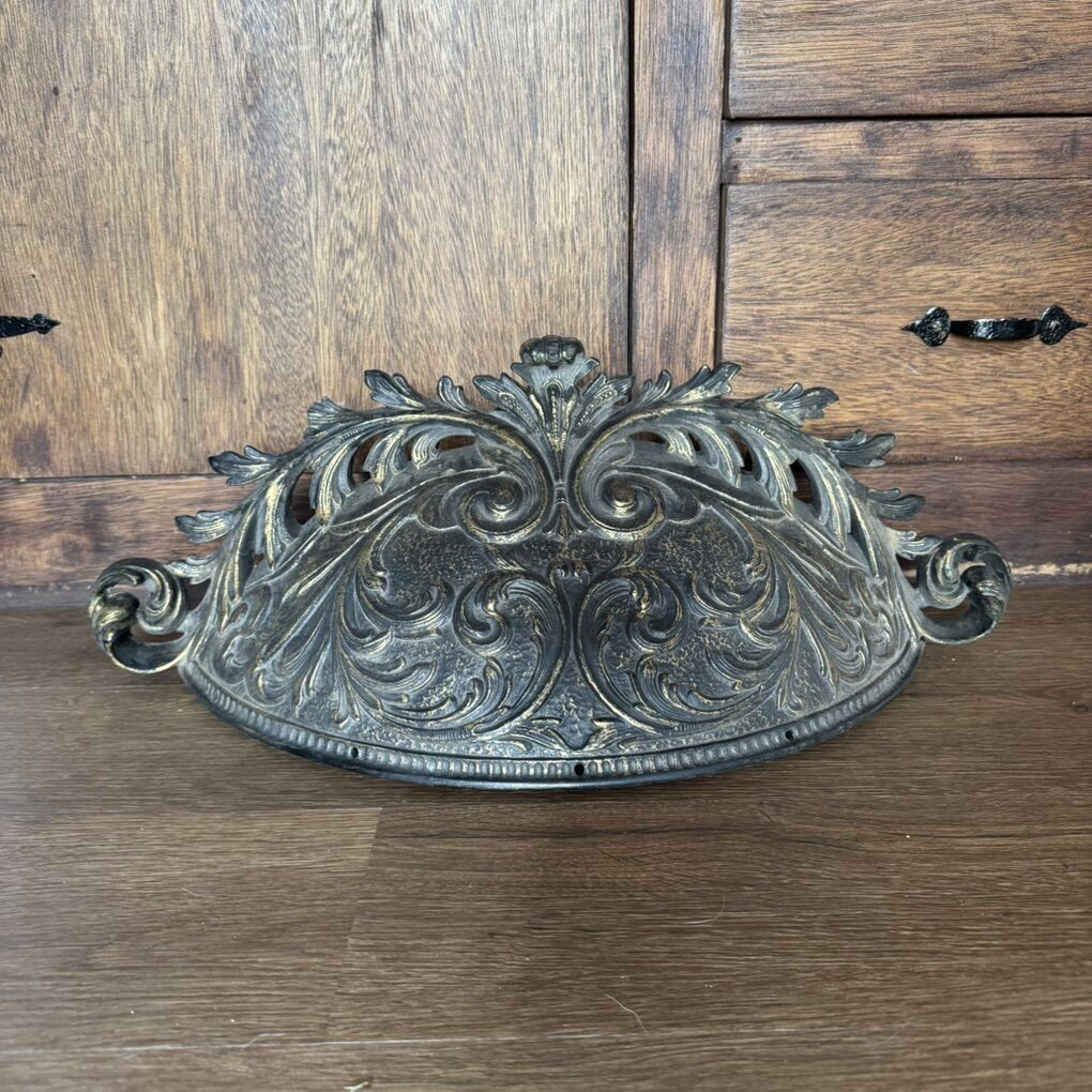 Vintage Gold Bed Crown or Wall Pocket Planter