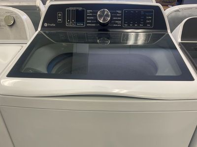 GE Profile Top Load Washer White - Smart Wash Technology, Multiple Cycles