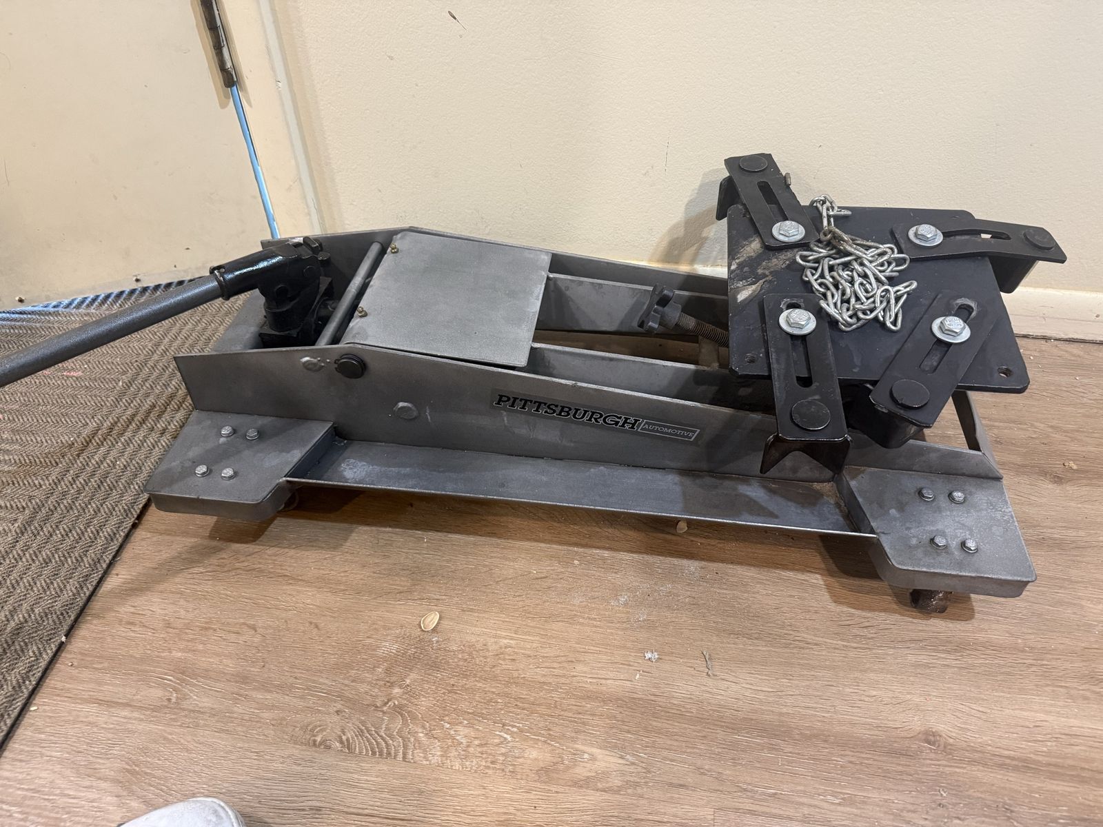 Transmission Jack. Works great as a motor cycle lift too